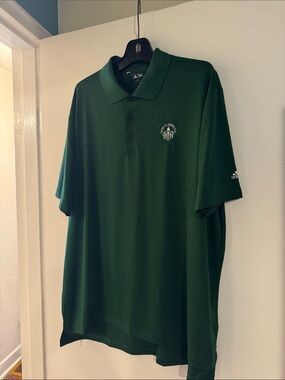adidas Men’s Dark Green Golf Polo Oahu Country Club Hawaii Logo